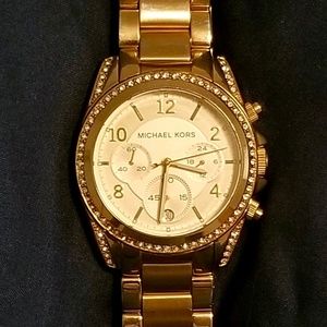 Michael Kors - Golden Blair Glitz Watch - Works!